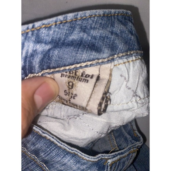 Y2k C’est TOI Woman Low Rise Jeans American Sz 9 Crystal Cotton Spandex - Picture 7 of 13